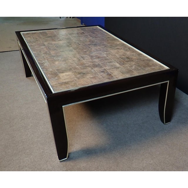 Late 20th Century Mica and Lacquered Coffee Table For Sale - Image 4 of 12