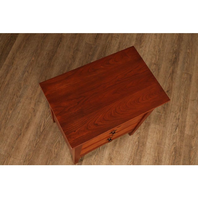 2000 - 2009 Stickley Mission Collection Harvey Ellis Cherry Three Drawer Nightstands For Sale - Image 5 of 18