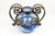 Art Nouveau Vase in Blown Blue Marbled Glass by André Delatte, 1925 For Sale - Image 9 of 14