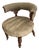 A Nineteenth Century William IV Mahogany Tub Chair With Green Suede Upholstery For Sale