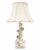 Serge Roche Mid 20th Century Italian Ceramic Faux Bamboo & Lotus Flower Table Lamps - A Pair For Sale - Image 4 of 17