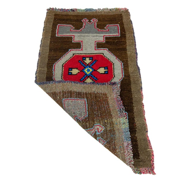 Mid-Century Modern Vintage Mid Century Rug For Sale - Image 3 of 4