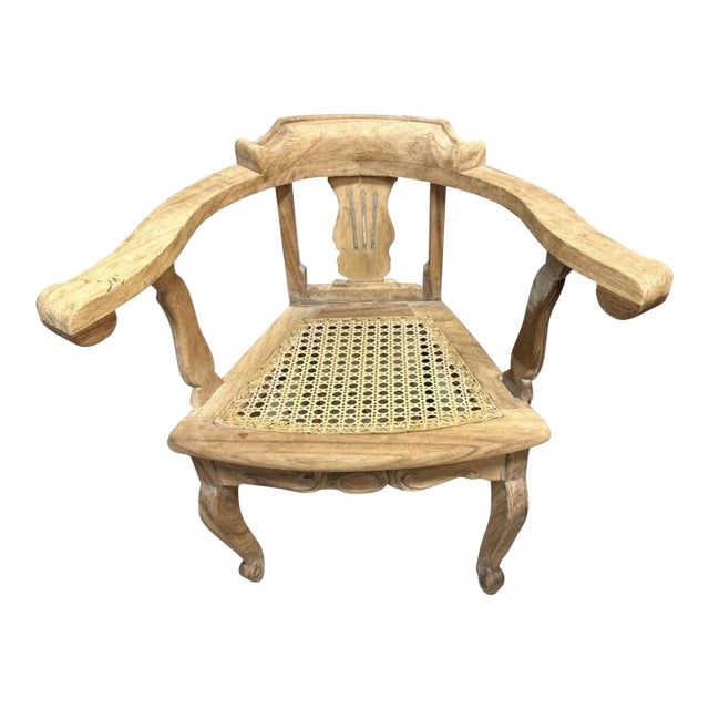 Mexican Carved Child’s Armchair - Vintage Late 20th Century For Sale