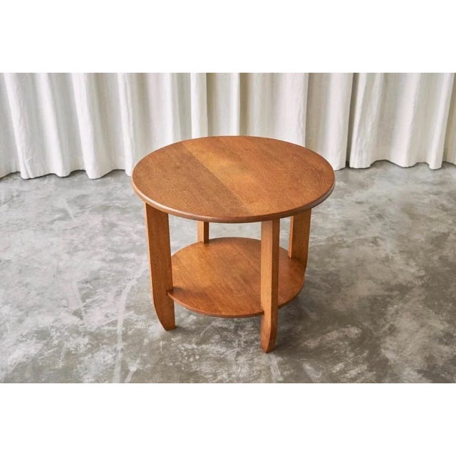 Wood Large Dutch Side Table in Oak, 1940s For Sale - Image 7 of 13