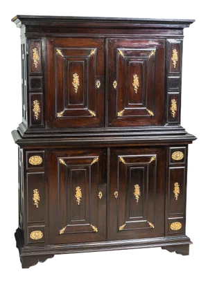 Antique French Ebonized Cabinet