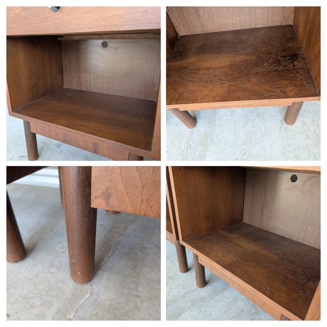 1960s Stanley Distinctive Furniture Mid Century Modern Bedroom Set With Mirror For Sale - Image 15 of 18