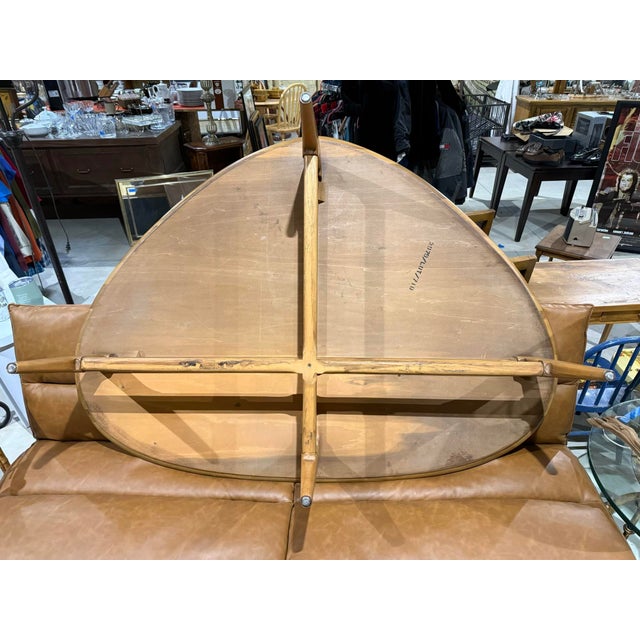 Late 20th Century MCM Amoeba-Shaped Coffee Table For Sale - Image 6 of 10