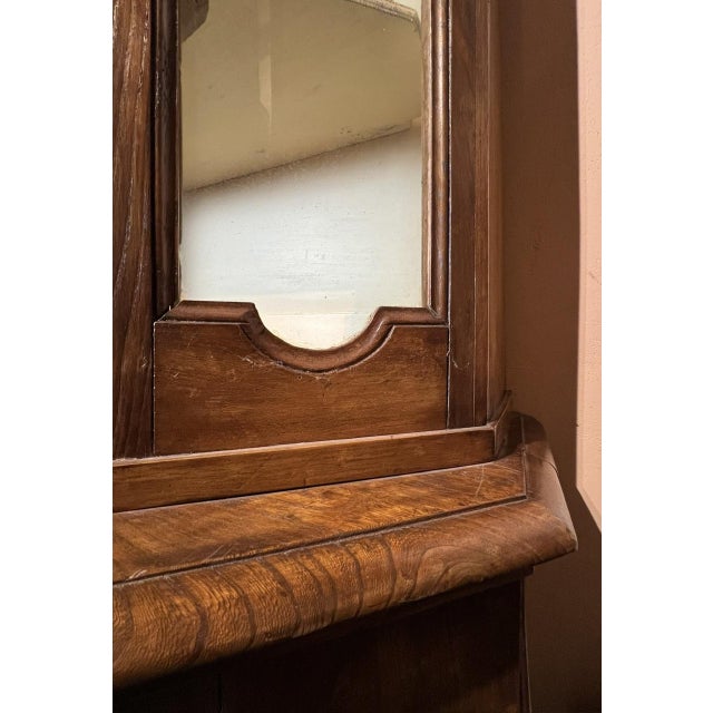 Brown Dutch Elm Display Cupboard, 19th Century For Sale - Image 8 of 18