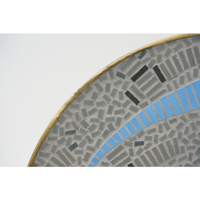 Mid-Century Modern Mosaic Wall Plate by R. Zimmermann for Ritter, 1950s For Sale - Image 4 of 12