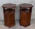 1900s Italian Hexagonal Pedestal Pilar Maple Cupboards End Tables - a Pair For Sale - Image 6 of 13