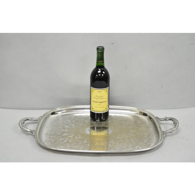 Vintage "President's Club 1961" Silver Plated Award Serving Platter Butlers Tray. Circa Mid 20th Century. Measurements:...