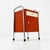 Red Bauhaus Nightstand with Drawer in Red and White, 1970s For Sale - Image 8 of 11