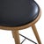 Mater Bar Stool in Oak and Black Leather, 2020 For Sale - Image 9 of 12