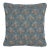 Schumacher Blair Silk Épinglé 22" Pillow In Worcester Blue For Sale