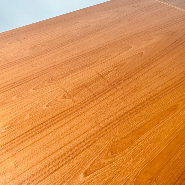 Brown Brdr Furbo Danish Teak Extendable Dining Table For Sale - Image 8 of 12