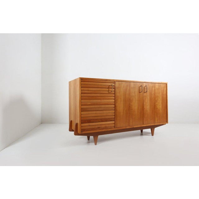 Mid-Century French Sideboard in Cherrywood, 1950s For Sale - Image 16 of 18