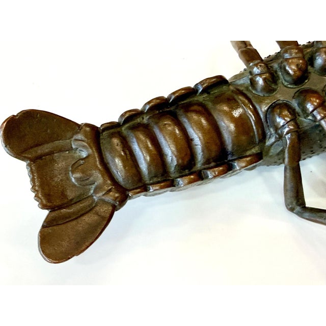 Large Japanese Bronze Lobster Okimono Meiji Period For Sale - Image 4 of 12