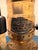 Vintage Chapman Manufacturing table lamp featuring a sculptural faux stone textured finish with a striking architectural...
