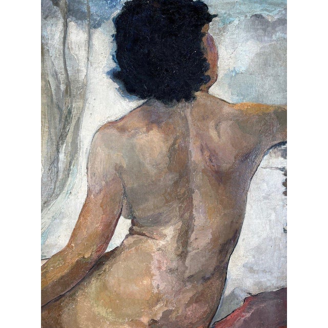 Seated Nude, 1938, Oil Painting on Canvas, Framed For Sale - Image 7 of 9