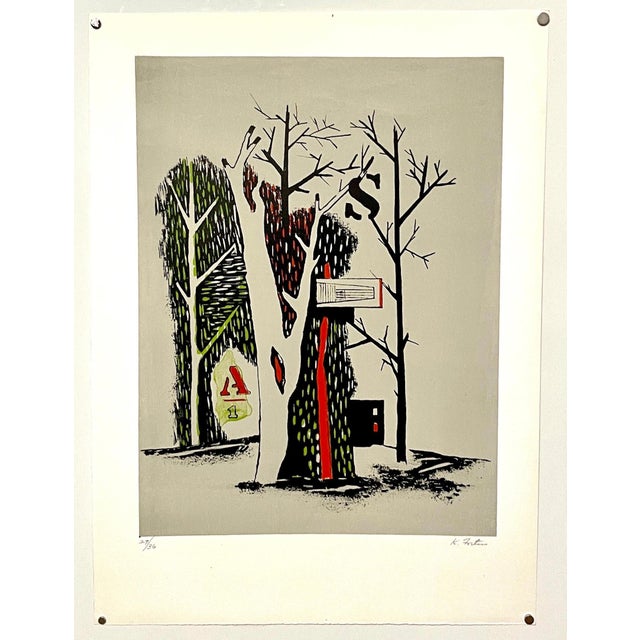 Karl Eugene Fortess (1907-1993) Original color lithographs on BFK Rives paper, 1966, Hand signed and numbered 29/36 in...
