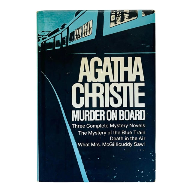 Vintage Agatha Christie “Murder on Board” Hardcover Book For Sale