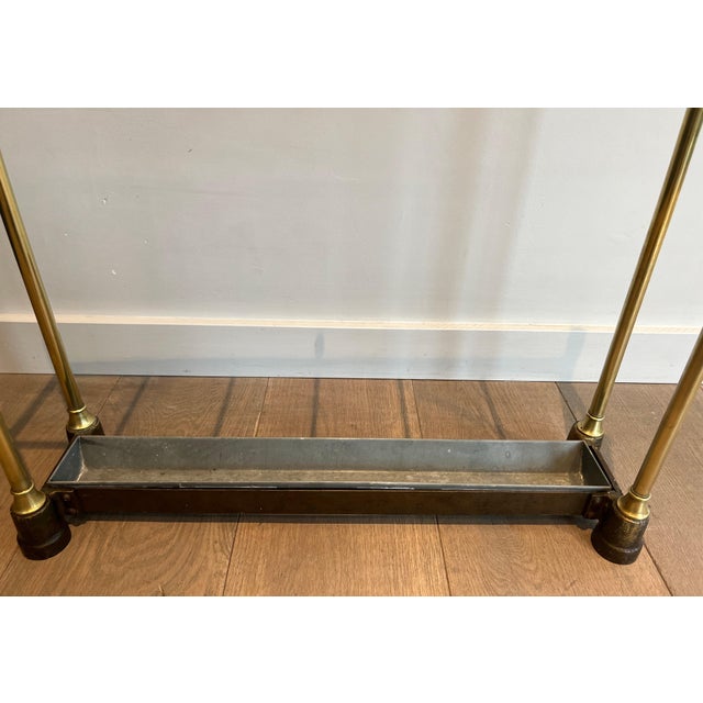 Brass and cast iron umbrella stand. French. Circa 1900 For Sale - Image 10 of 12