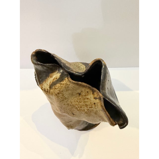 1970s 1970 Signed “Dove” Sculptural Studio Pottery Ceramic Vessel For Sale - Image 5 of 9