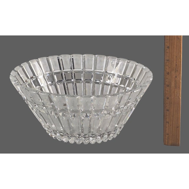 Mid 20th Century Stunning Mid 20th Century Hand Cut 24% Heavy Lead Crystal Oval Ussr Center Bowl For Sale - Image 5 of 9