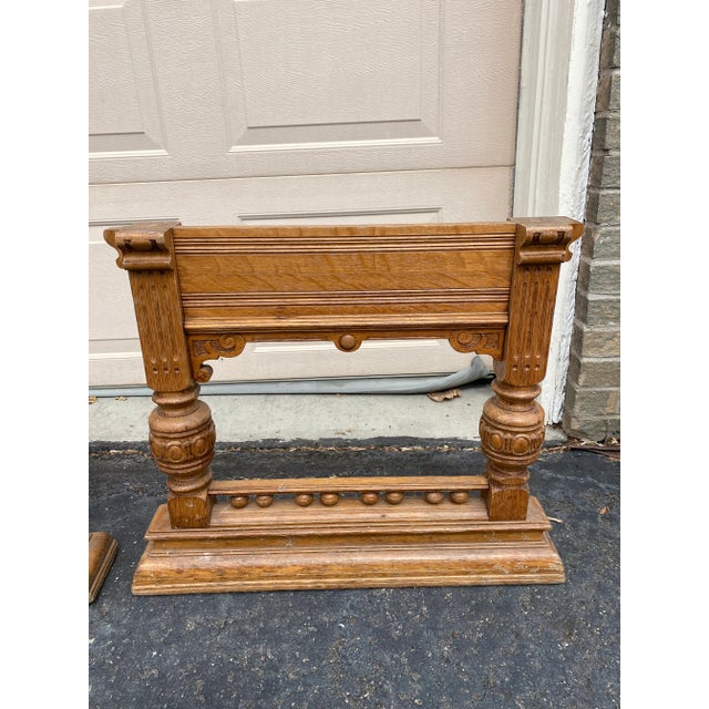 Early 20th Century Wood Table Legs/Balustrades - Pair For Sale - Image 4 of 9