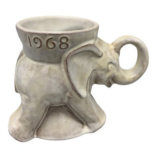 Frankoma Pottery’s 1968 Gop Elephant Shaped Planter For Sale