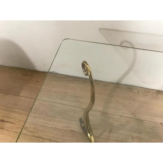 Brass Glass Coffee Table For Sale - Image 4 of 12
