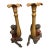 Vintage Butler Monkey Candle Sticks, Bill Huebbe Style Red Coat Candlesticks - A Pair For Sale