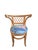 Vintage Bamboo & Rattan Barrel-Back Bistro Honeymoon Chairs, Pair, C. 1970s For Sale In Miami - Image 6 of 11