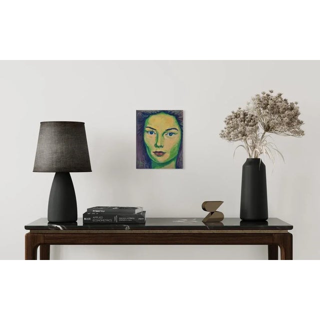 Modern Gabino Rey Santiago, Portrait, 1959, Mixed Media on Paper For Sale - Image 3 of 5