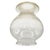 This vintage western-style clear glass oil lamp Hurricane Shade has a smooth, curved design with a softly diffused finish....