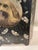 Late 19th Century Victorian Paper Mache Tri-Fold Screen With a Painting of a Dog Surrounded by Flowers For Sale - Image 4 of 9