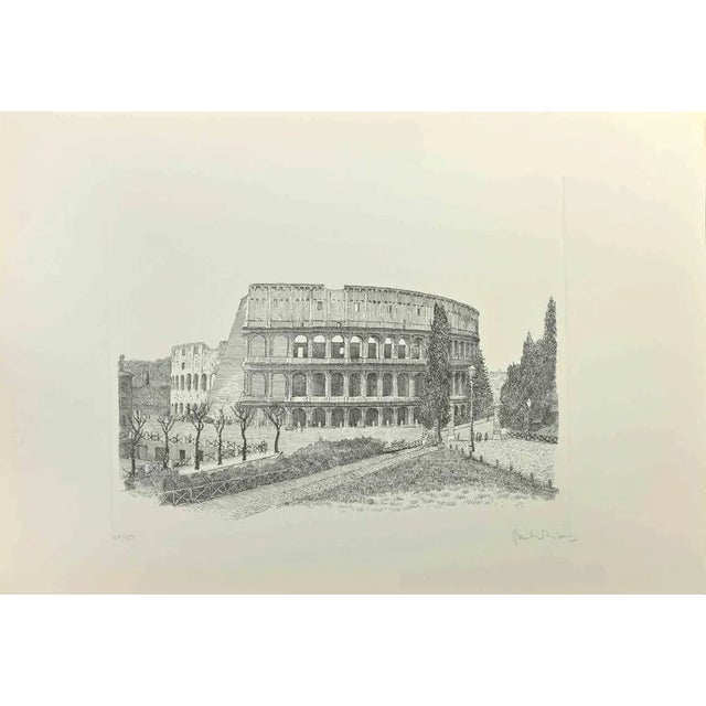 Colosseum is an artwork realized by Giuseppe Malandrino. Original print in etching technique. Hand-signed by the artist in...