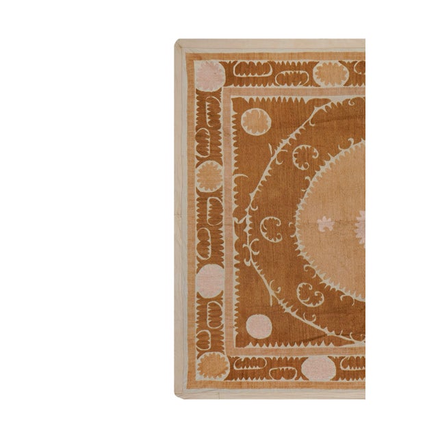 Mid-Century Modern Uzbek Suzani Textile - Wall Decor For Sale - Image 3 of 12