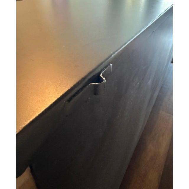 Contemporary Lulu and Georgia "Marjorie" Glass-Front Metal Curio Sideboard For Sale - Image 14 of 14