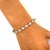 Diamond 18k White Gold Star-Halo Tennis Bracelet For Sale In Los Angeles - Image 6 of 6
