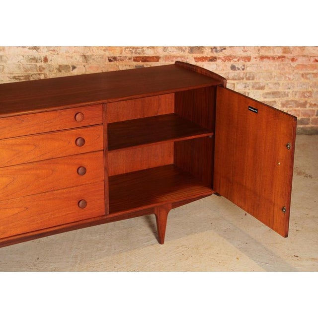 Wood Mid-Century Modern Afromosia Sideboard by A. Younger Ltd, England, 1960s For Sale - Image 7 of 14