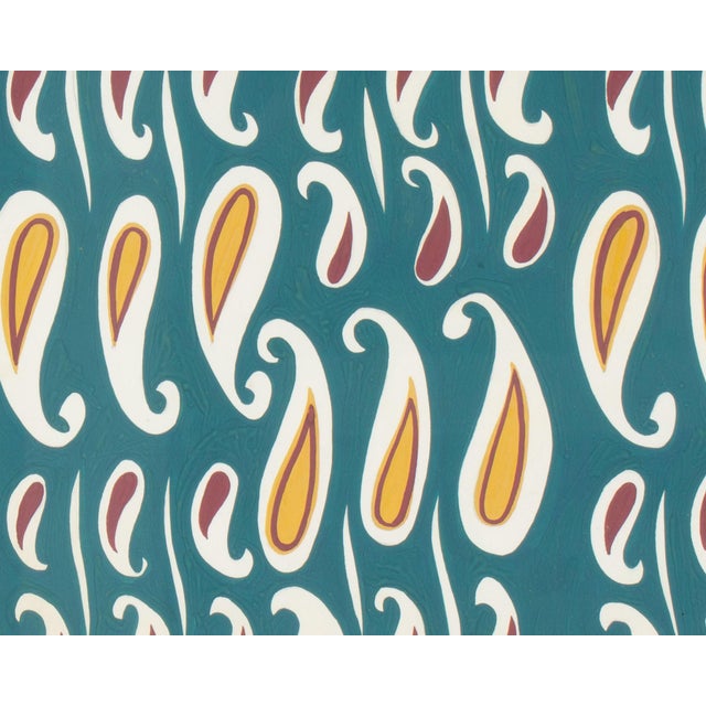 Mid 20th Century Abstract Gouache Painting by Walter Stomps For Sale - Image 5 of 7