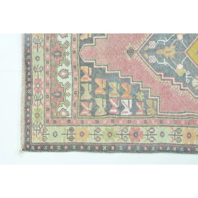 Textile Vintage Oushak Anatolian Handmade Area Rug For Sale - Image 7 of 11