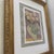 Contemporary Original Framed Floral Painting With Fabric Collage Work For Sale - Image 3 of 4