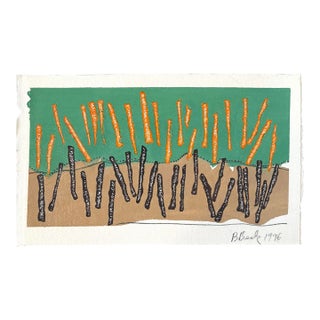 Barbara Beck 1996 Abstract Watercolor-Signed/Dated/Unframed For Sale