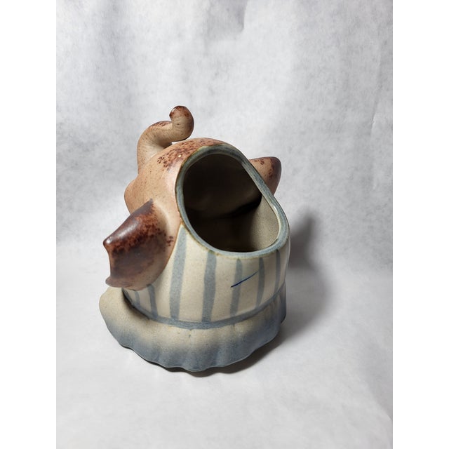 Mid-Century Modern 1950s Japan Anthropomorphic Elephant Planter For Sale - Image 3 of 12