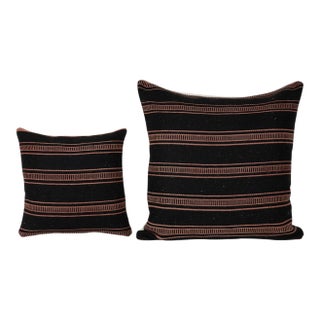 Striped Wool Cushion Cover - A Pair For Sale