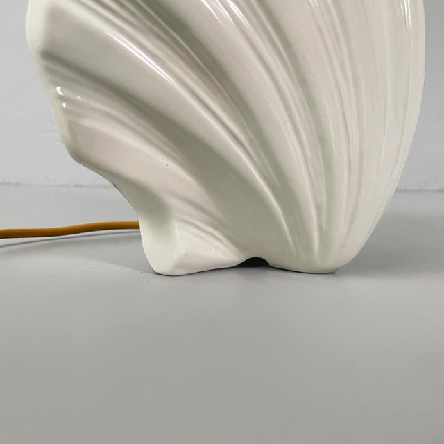 Mid-Century Modern Italian Ceramic Shells Table Lamp by Este Ceramiche, 1960s For Sale - Image 11 of 14