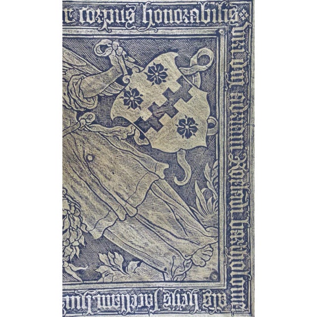 Blue Grote Kerk Church, Breda, Netherlands: Framed Rubbing of 1550 Brass Monument For Sale - Image 8 of 12