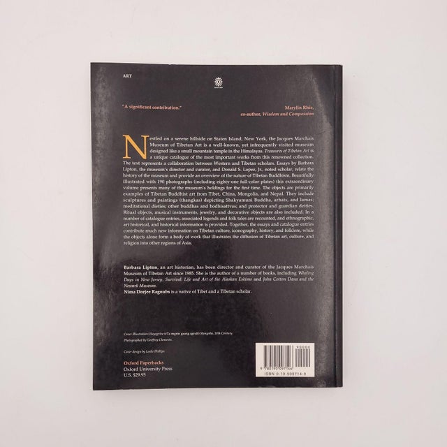 Treasures of Tibetan Art: The Collections of the Jacques Marchais Museum of Tibetan Art, by Barbara Lipton, 1996 first...